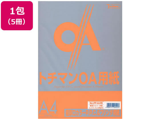 SAKAEテクニカルペーパー 極厚口カラーPPC A4 レッドサーモン50枚×5冊