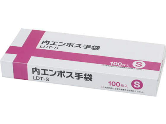 伊藤忠 ポリエチレン手袋 内エンボス S クリア 100枚 LDT-S