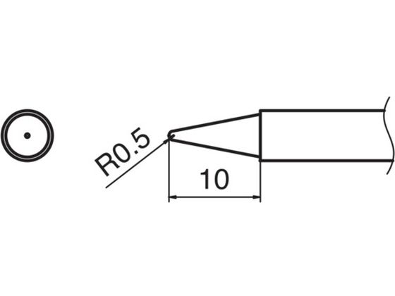 白光 こて先 0.5B型 T13-B2 白光 こて先 0.5B型 T13-B2