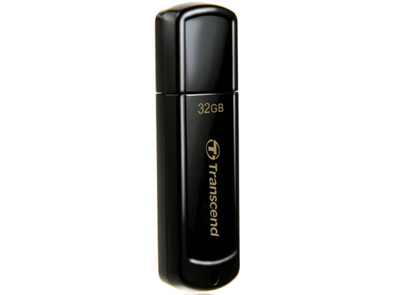 トランセンド USB2.0キャップ式USBメモリ 32GB ブラック TS32GJF350