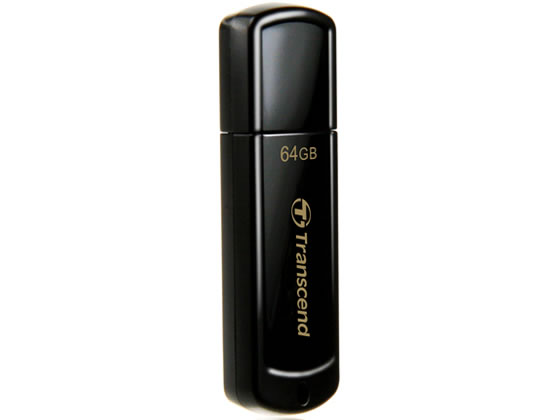 トランセンド USB2.0キャップ式USBメモリ 64GB ブラック TS64GJF350 トランセンド USB2.0キャップ式USBメモリ 64GB ブラック TS64GJF350