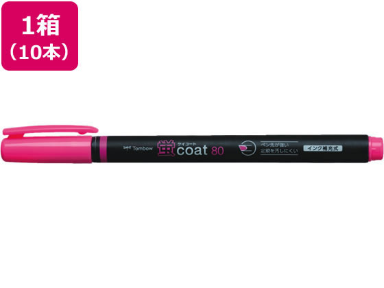 トンボ鉛筆 蛍コート80 桃 10本 WA-SC90