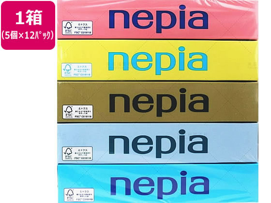 王子ネピア ネピアティシュ 150組5個*12パック