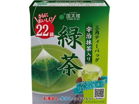 国太楼 宇治抹茶入り緑茶 三角ティーバッグ 22P 国太楼 宇治抹茶入り緑茶 三角ティーバッグ 22P