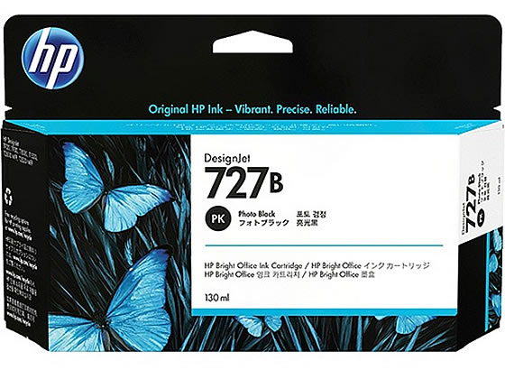 HP HP727Bインクカートリッジ フォトブラック 130ml 3WX14A HP HP727Bインクカートリッジ フォトブラック 130ml 3WX14A