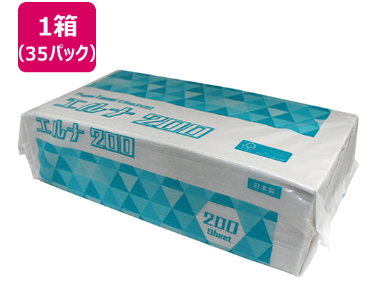 太洋紙業 ペーパータオル エルナ 200枚×35パック 6286