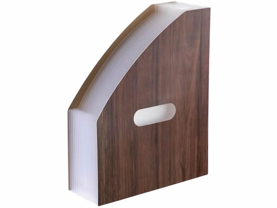 セキセイ WOODSSTYLE ドキュメントスタンド A4タテ ダークブラウン