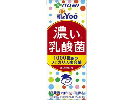 伊藤園 朝のYOO 濃い乳酸菌 200ml 伊藤園 朝のYOO 濃い乳酸菌 200ml