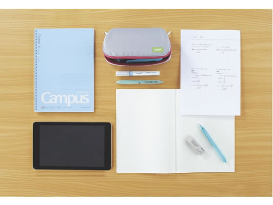 水色　ノート コクヨ キャンパスソフトリング 青 A5（3号） ドット入りB罫