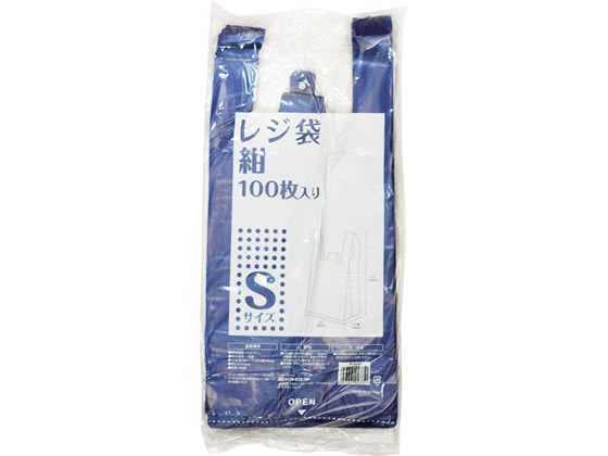 伊藤忠 レジ袋 紺 S 100枚 IRLM-NS