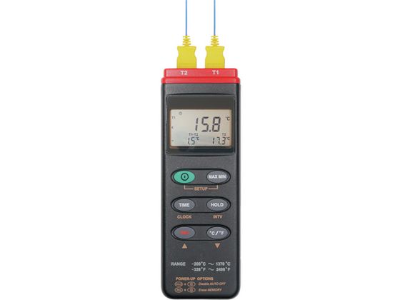 MT データロガー2チャンネル温度計 MT-306 MT データロガー2チャンネル温度計 MT-306