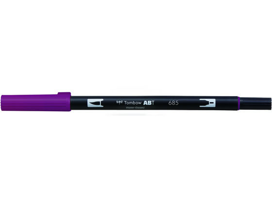 トンボ鉛筆 デュアルブラッシュペン ABT Deep Magenta AB-T685