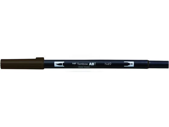 トンボ鉛筆 デュアルブラッシュペン ABT Warm Gray8 AB-TN49 トンボ鉛筆 デュアルブラッシュペン ABT Warm Gray8 AB-TN49