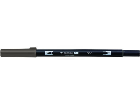 トンボ鉛筆 デュアルブラッシュペン ABT Cool Gray7 AB-TN55 トンボ鉛筆 デュアルブラッシュペン ABT Cool Gray7 AB-TN55