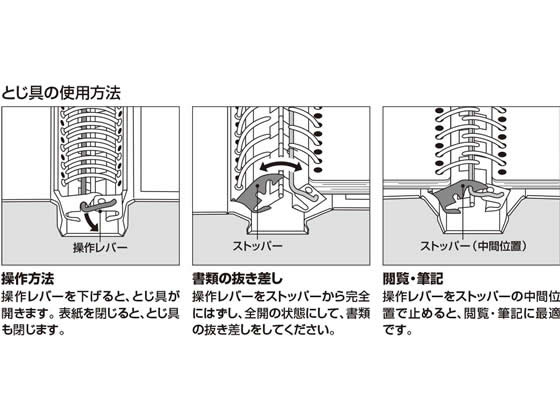 コクヨ バインダーMP（PP貼り） B5タテ 26穴 ダークグレー ﾊ-E20DMが