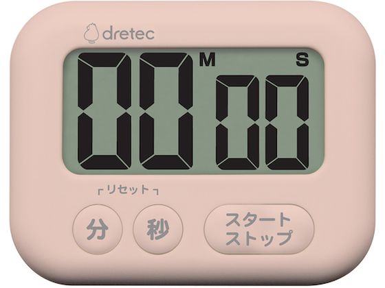 dretec 大画面タイマー「シャボン」 ピンク T-614PK dretec 大画面タイマー「シャボン」 ピンク T-614PK