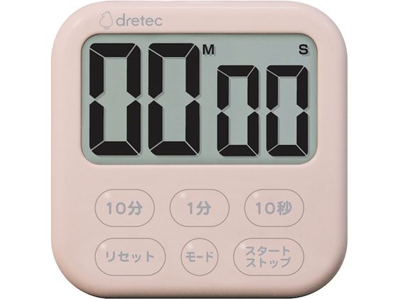 dretec 大画面タイマー「シャボン6」 ピンク T-615PK dretec 大画面タイマー「シャボン6」 ピンク T-615PK