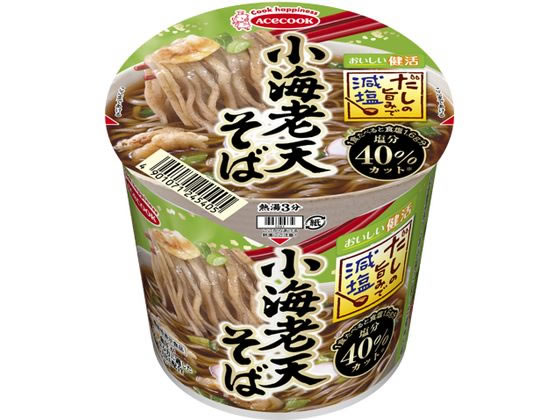 エースコック だしの旨みで減塩 小海老天そば エースコック だしの旨みで減塩 小海老天そば