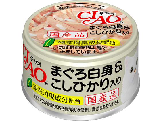 いなば CIAO ホワイティ まぐろ白身こしひかり入り85g A-04 いなば CIAO ホワイティ まぐろ白身こしひかり入り85g A-04