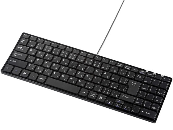 サンワサプライ USBスリムキーボード テンキー付き ブラック SKB-SL17BKN サンワサプライ USBスリムキーボード テンキー付き ブラック SKB-SL17BKN