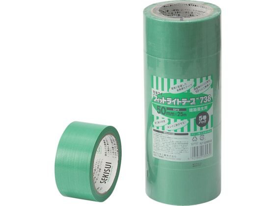 ●色：緑●幅（ｍｍ）：５０●長さ（ｍ）：２５●厚さ（ｍｍ）：０．１１●テープカット条件：手で切断可能●粘着力（Ｎ／１０ｍｍ）：２．２●粘着力（Ｎ／２５ｍｍ）：５．５●粘着剤：アクリル系●基材：再生ＰＥ