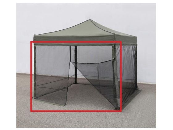 エスコ 3×3mテント用 メッシュサイドシート1面 ファスナー付 黒 EA915-25 エスコ 3×3mテント用 メッシュサイドシート1面 ファスナー付 黒 EA915-25