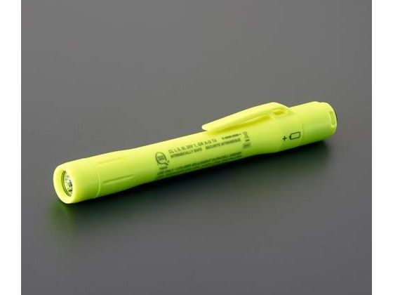 エスコ フラッシュライト LED 防爆構造 単4×2本 黄 EA758WE-46 エスコ フラッシュライト LED 防爆構造 単4×2本 黄 EA758WE-46