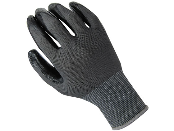 ミタニコーポレーション ニトリル背抜き手袋パワーブラックM 10組