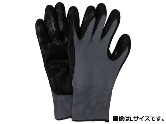 ミタニコーポレーション ニトリル背抜き手袋パワーブラックM 10組