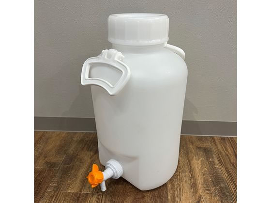 アズワン ハンディーボトル活栓付 10L 広口 耐薬コック付 アズワン ハンディーボトル活栓付 10L 広口 耐薬コック付