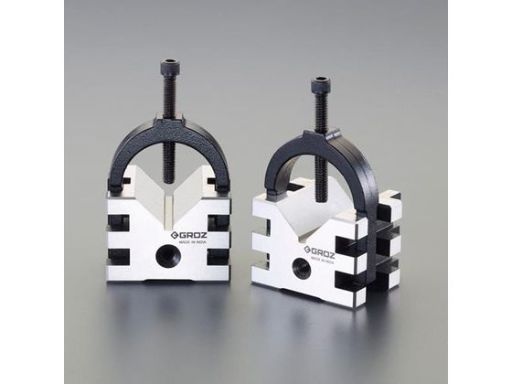 エスコ Vブロックセット クランプ付 40mm EA719DA-21 エスコ Vブロックセット クランプ付 40mm EA719DA-21
