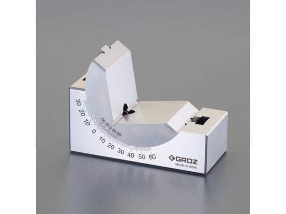 エスコ Vブロック 角度調整付 95×45×50mm EA719DB-43 エスコ Vブロック 角度調整付 95×45×50mm EA719DB-43