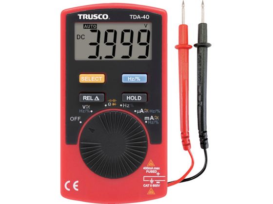 TRUSCO デジタルカードマルチメータ TDA-40 TRUSCO デジタルカードマルチメータ TDA-40