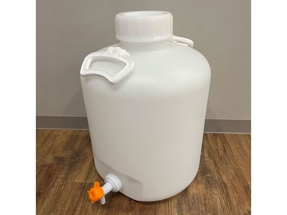 アズワン ハンディーボトル活栓付 20L 広口 耐薬コック付 アズワン ハンディーボトル活栓付 20L 広口 耐薬コック付