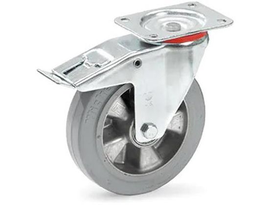 ●仕様：自在後ストッパー付●車輪径×幅（ｍｍ）：φ２００×５０●全高（ｍｍ）：２３７●耐荷重（ｋｇ）：３５０●プレートサイズ：１３５×１１０ｍｍ●取付ピッチ：１０５×７５ｍｍ●穴径：１１ｍｍ●重量（ｇ