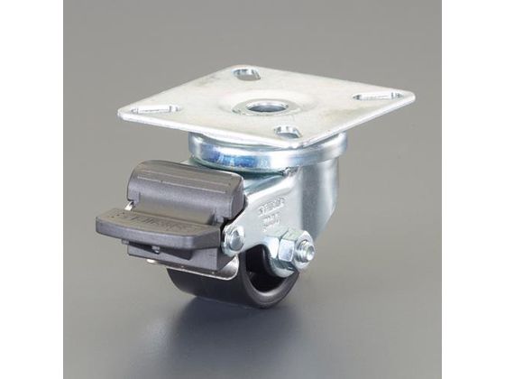 ●仕様：自在後ストッパー付●車輪径×幅（ｍｍ）：３５×２５●全高（ｍｍ）：５２●耐荷重（ｋｇ）：７５●タイヤ硬度：７０ショアＤ●耐熱温度：−２５〜８０℃（３５℃以上では負荷容量が減少します。）●重量（