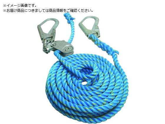 ●径（ｍｍ）：１６●フック口開き（ｍｍ）：５０●長さ（ｍ）：１０●フック口開き（ｍｍ）本線側：５０●カラー：青（黄線入り）●仕上り長さ（ｍ）：１０●切断荷重（ｋＮ）：約３２（約３２５０ｋｇｆ） 保証値