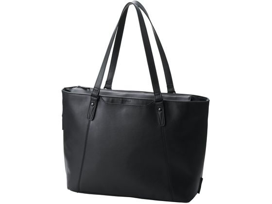 エレコム トートバッグ 肩掛け 15L ポケット ブラック BM-TBSLH01BK エレコム トートバッグ 肩掛け 15L ポケット ブラック BM-TBSLH01BK