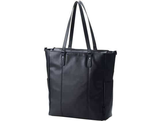 エレコム トートバッグ 肩掛け 2WAY 18L ブラック BM-TBSLV01BK エレコム トートバッグ 肩掛け 2WAY 18L ブラック BM-TBSLV01BK