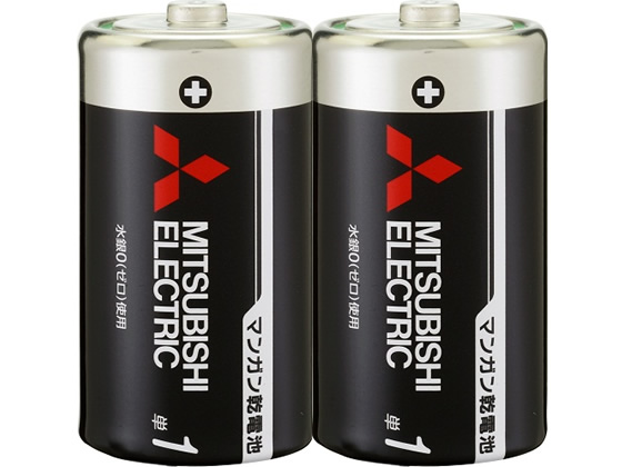 三菱 マンガン乾電池 単1形 2本 R20PUD 2S 三菱 マンガン乾電池 単1形 2本 R20PUD 2S