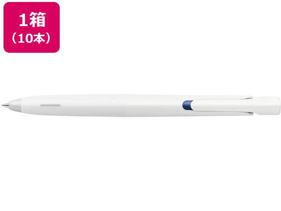 ゼブラ エマルジョンボールペン ブレン 0.7mm 白軸 青インク 10本 ゼブラ エマルジョンボールペン ブレン 0.7mm 白軸 青インク 10本