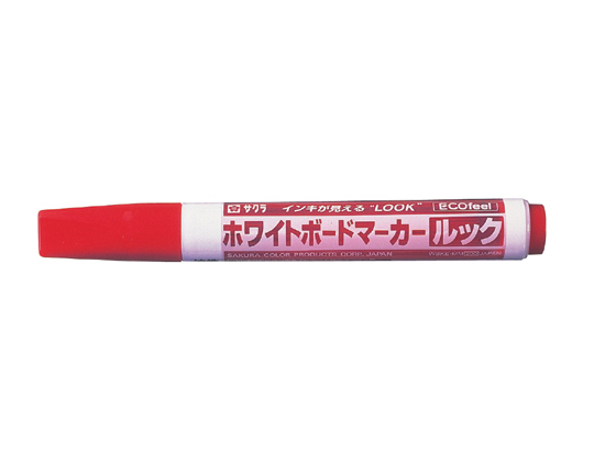 サクラクレパス ホワイトボードマーカー ルック 中字 赤 WBKE-MM#19 サクラクレパス ホワイトボードマーカー ルック 中字 赤 WBKE-MM#19