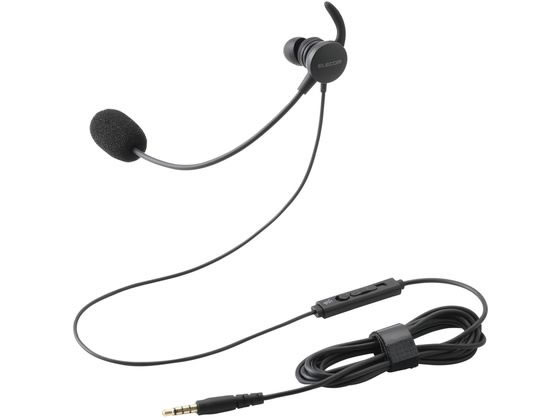 エレコム 片耳ヘッドセット インナーイヤー 4極接続 ブラック HS-EP21MTBK エレコム 片耳ヘッドセット インナーイヤー 4極接続 ブラック HS-EP21MTBK