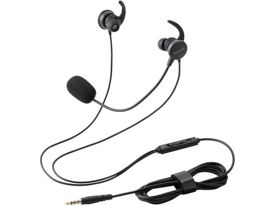 エレコム 両耳ヘッドセット インナーイヤー 4極接続 ブラック HS-EP21STBK エレコム 両耳ヘッドセット インナーイヤー 4極接続 ブラック HS-EP21STBK