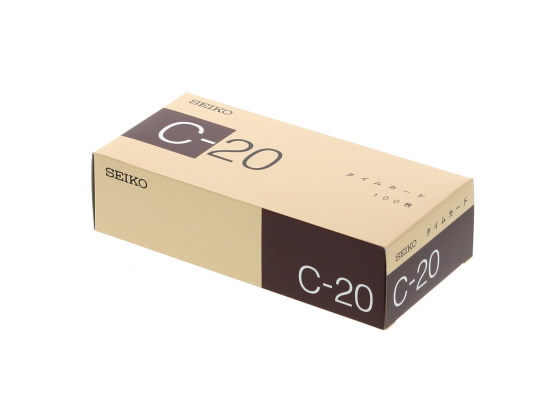 セイコー QR用タイムカード 100枚入 C-20カード