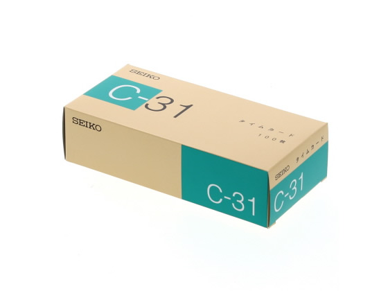 セイコー QR用タイムカード 100枚入 C-31カード セイコー QR用タイムカード 100枚入 C-31カード