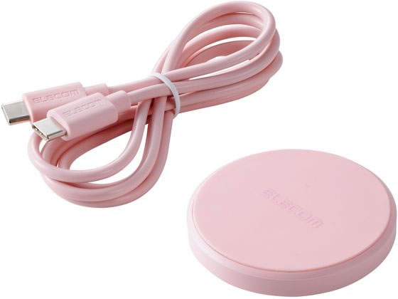 エレコム ワイヤレス充電器 Qi認証 最大12W ピンク W-QA28PN エレコム ワイヤレス充電器 Qi認証 最大12W ピンク W-QA28PN
