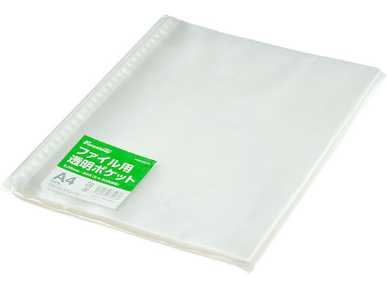 Forestway ファイル用透明ポケット 0.06mm A4タテ 100枚