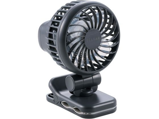 エレコム 小型 扇風機 2way 卓上 クリップ グレー FAN-U253GY エレコム 小型 扇風機 2way 卓上 クリップ グレー FAN-U253GY