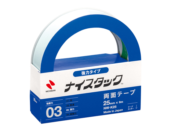 ニチバン 両面テープ ナイスタック 強力 25mm×9m NW-K25